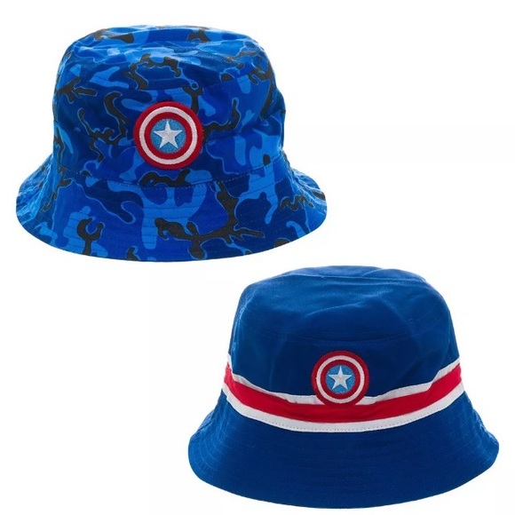 Captain America Logo Adult Bucket Hat 